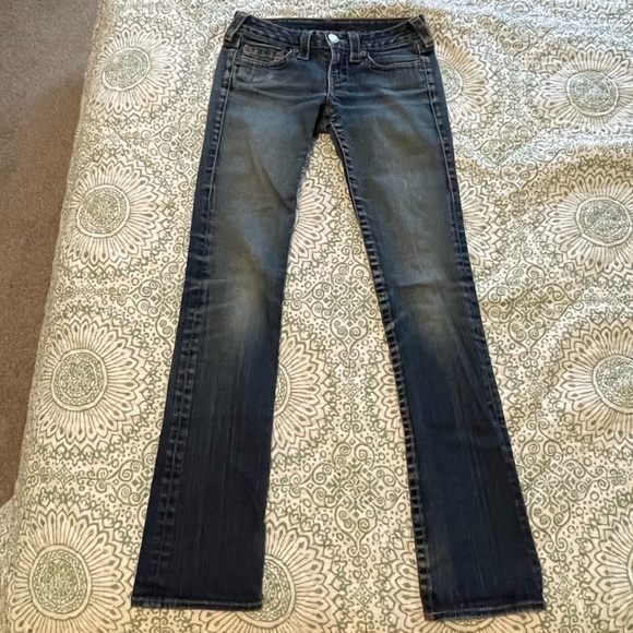 TRUE RELIGION denim jeans -- low rise -- size 26 - Picture 3 of 10